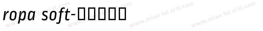 ropa soft字体转换